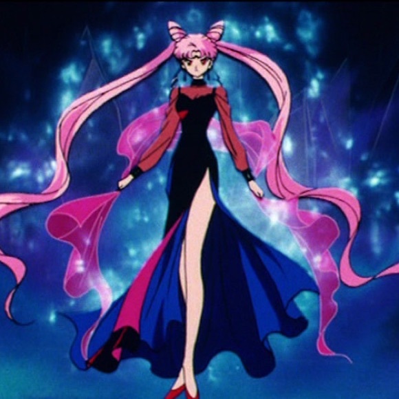 NWOT SAILOR MOON BLACK LADY WIG COSPLAY HALLOWEEN PARTY - Picture 4 of 12